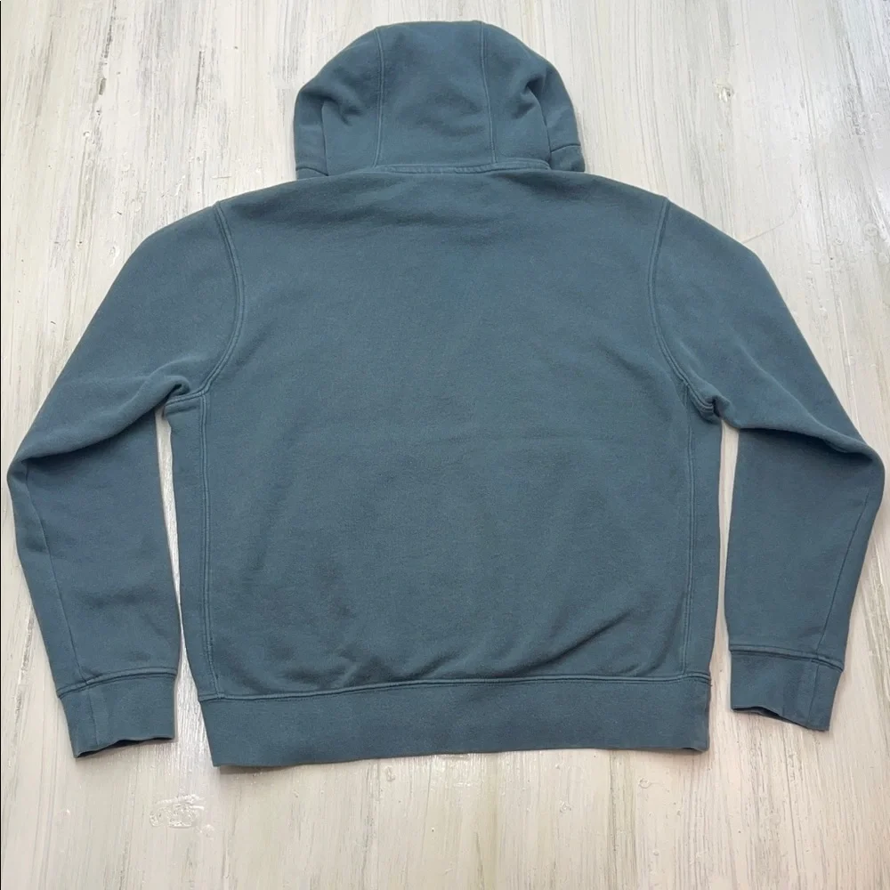 Nike Gray/Green Sportswear Club Fleece Pullover Hoodie Sz S